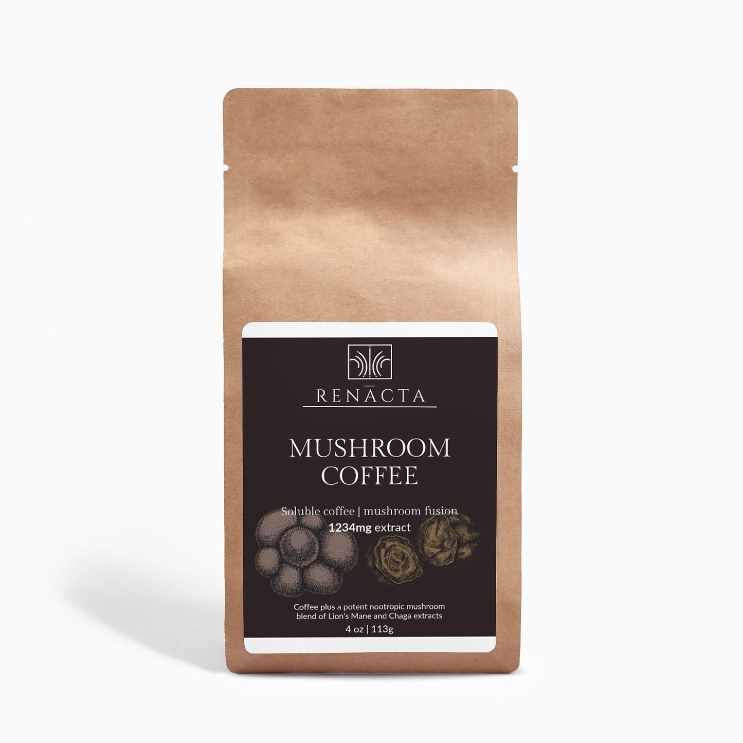 Mushroom Coffee Fusion - Lion’s Mane & Chaga 4oz